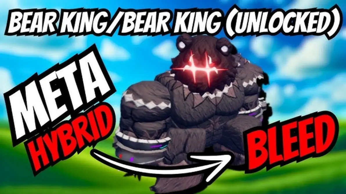 Bear King in adventure scene
