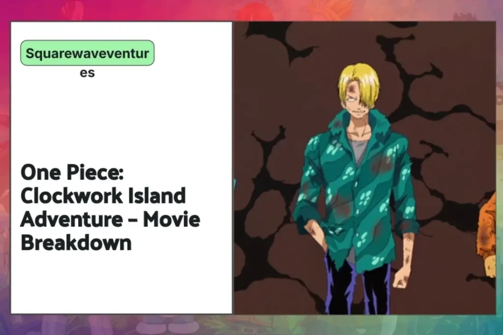 Bear King, the antagonist from One Piece: Clockwork Island Adventure, depicted in a scene from the movie.