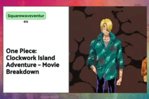 Bear King, the antagonist from One Piece: Clockwork Island Adventure, depicted in a scene from the movie.