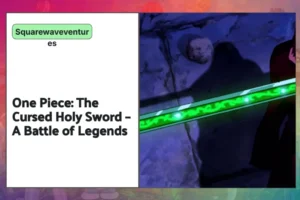 Close-up of the cursed Shichiseiken sword from One Piece, highlighting its allure and power.