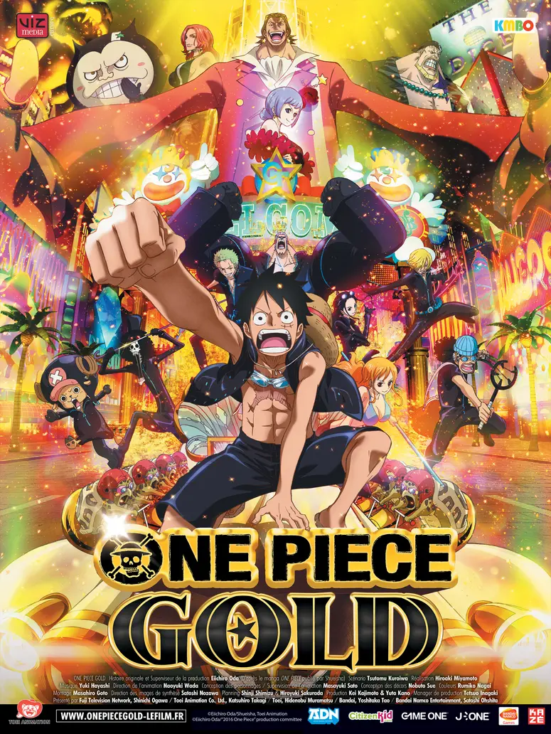 Key characters from One Piece Film Gold